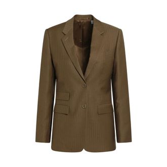 Burberry Stellan Tailored Jacket - female - Burberry - Blazers - Brown - 2XS - Jackets