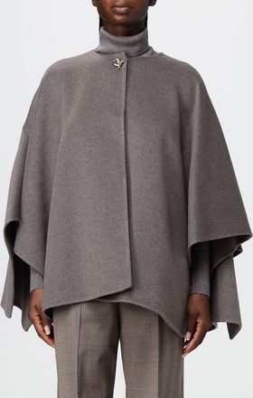 Fabiana Filippi Mantella corta in lana e cashmere dal design asimmetrico