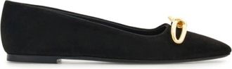 Ferragamo Bow-Detailing Ballerina Shoes, Size 8.5 D