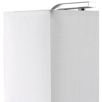 Fabrilamp Aplique 1xe27 Y Puerto Usb Agatha Cromo/pan.blanca 27x25x15cm Con Interruptor