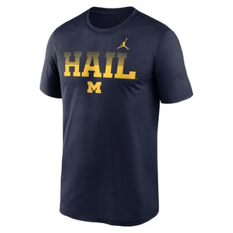 Nike Michigan Primetime Kinetic Mantra Legend Nike Mens Dri-FIT College T-Shirt in Blue | NKGK41SMWN-A8J