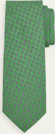 Cesare Attolini Mens Micro-Diamond Silk Tie
