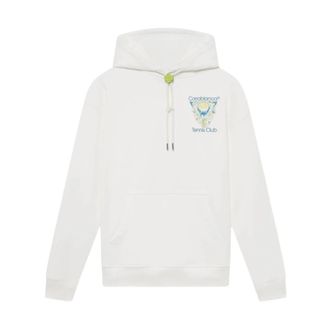 Casablanca Bags - Heren - Hoodies - Wit - S - Hoodies & sweatvesten