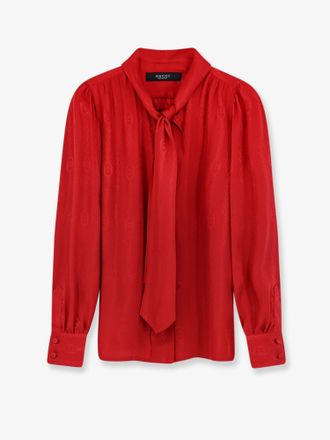Gucci Camicia in seta con fiocco - GUCCI - gender_Woman