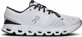 On Womens Cloud X 4 Running Shoe In Ivory/black
