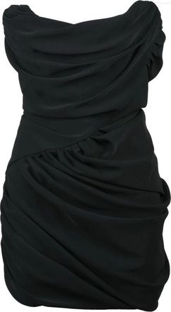 Vivienne Westwood Kleedjes, Dames, Zwart, 2Xl, Polyester, Pointed Corset Dress