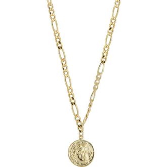 Chloe and Madison 14K Gold Plated Sterling Silver Coin Pendant Necklace at Nordstrom Rack