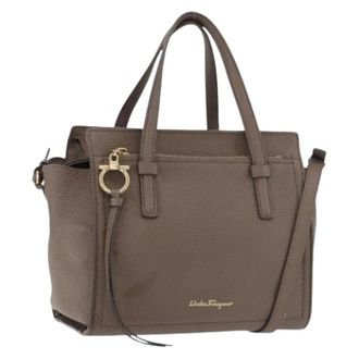 Ferragamo Pre-owned Handbags, female, Brown, Size: ONE SIZE Pre-owned Hand Bag