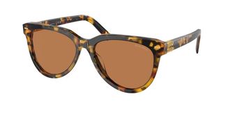 Miu Miu Brown Pilot Ladies Sunglasses MU 12ZS VAU01T 56