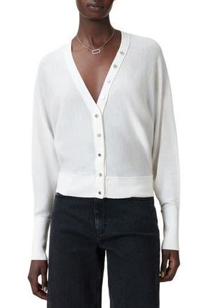 AllSaints Honor V Merino Wool Cardigan in Chalk White at Nordstrom Rack, Size Medium