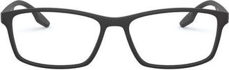 Prada 54mm Optical Glasses in Matte Black at Nordstrom