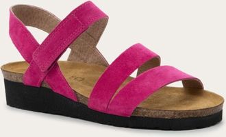 Naot Womens Kayla Sandal In Fuchsia Suede
