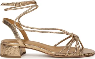 Bobbies Tara Heeled Sandals in Sepia Gold at Nordstrom, Size 4.5