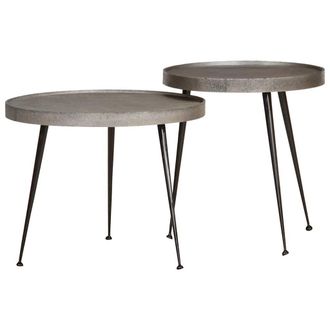 Berkfield Home Coffee Table&not;2 pcs Silver Engineered Wood