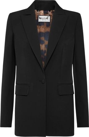 Philipp Plein Cady Boxy Blazer Castoni Skull - Dames - Blazers - Zwart - XS - Polyester - Jassen