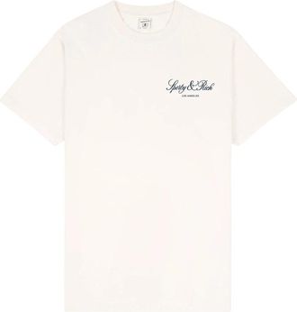 Sporty & Rich Vendome LA Tshirt - Dames - T-shirts - Beige - XS - Tops