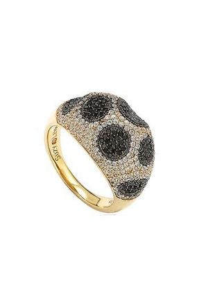 Suzy Levian Pav&eacute; Cubic Zirconia Ring in Black at Nordstrom Rack, Size 6.5