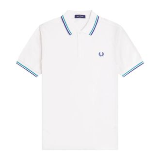 Fred Perry Polo Shirts, male, White, Size: 2XL M3600 Polo