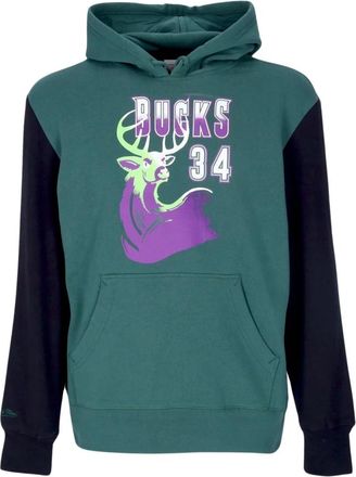 Mitchell & Ness NBA Mode Fleece Hoodie 1996 - Heren - Hoodies - Groen - L - Katoen - Hoodies & sweatvesten