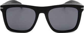 David Beckham Mens Black Rectangular Sunglasses DB 7000/S