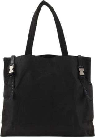 Prada Pre-owned Nylon Tote Bag - Dames - Vintage Shopper - Zwart - ONE Size - Nylon - Vintage