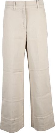 Marella Vaqueros de Pierna Ancha - Trousers - Mujer - Beige - 2XS