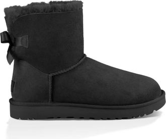 UGG Mini Bailey Bow II Laarzen Black - Dames - Winterlaarzen - Zwart - 40 EU - Su&egrave;de - Schoenen