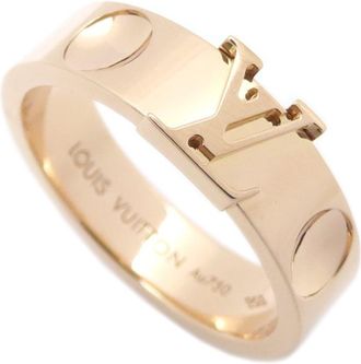 Louis Vuitton Pink Gold (18K) Band Ring (Pre-Owned)
