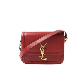 Saint Laurent Pre-owned Cross Body Bags, female, Red, Size: ONE SIZE Pre-owned Solferino Crossbody Bag