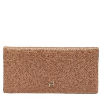 Carolina Herrera Pre-owned portafogli di pelle - - Pre-owned - Donna - Beige - ONE SIZE