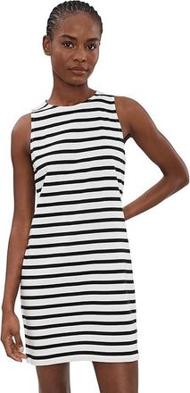 Sanctuary On The Yacht Shift Dress Womens Dress Chalk/Black Stripe : LG (US 10-12), Cotton
