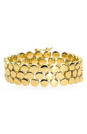 Argento Vivo Wide Retro Link Chain Bracelet in Gold at Nordstrom Rack