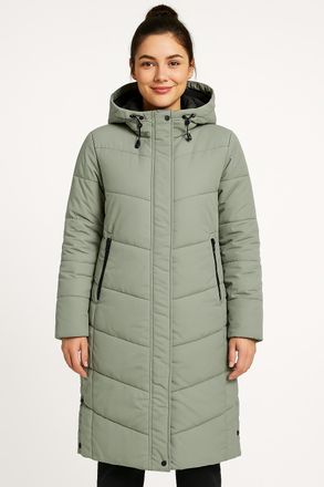 Only Steppmantel ONLY ONLMAGGI LIFE LONG PUFFER CC OTW, Damen, Gr. XL, gr&uuml;n (lilypad), Web, Obermaterial: 100% Polyester, unifarben, regular fit, M&auml;ntel St