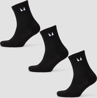 MyProtein Calcetines para correr de MP (paquete de 3 pares) - Negro - UK 2-5