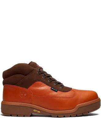 Timberland lace-up mid field boots - men - Calf Leather/Calf Suede/Fabric/Rubber - 11.5 - Brown