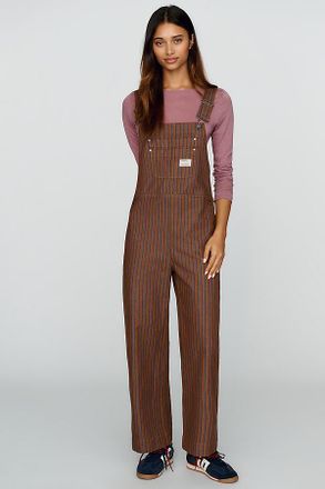 Thinking Mu Albin 100% Cotton Striped Overalls