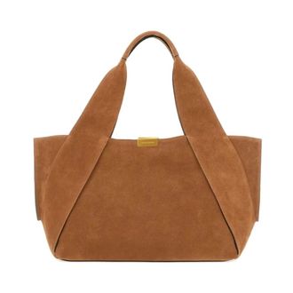 Gianni Chiarini Vivi Suede Large Tote Bag - female - Gianni Chiarini - Shopping Bags - Brown - ONE SIZE - Bags