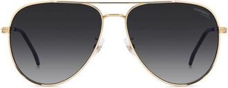 Carrera 60mm Gradient Pilot Sunglasses in Rose Gold/Dark Grey Sf at Nordstrom