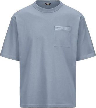 K-Way Fantome Sleeve Label T-shirt - Heren - T-shirts - Grijs - S - Katoen - Tops