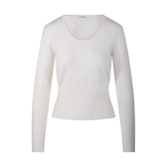 Max Mara Vetta Trui - Dames - Ronde hals truien - Wit - M - Truien & Vesten