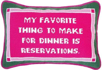 Two's Company My Favorite Thing To Make For Dinner 8X12 Needlepoint Pillow