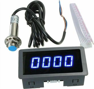 OEM Veloc&iacute;metro Y Tac&oacute;metro Digital Azul Con 4 Led + Sensor De Proximidad De Efecto Hall