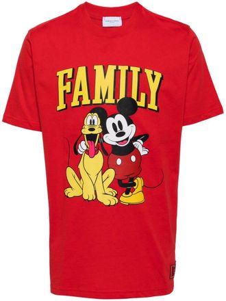 Family Fir$t Milano Duo graphic-print cotton T-shirt - Red