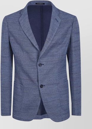 Emporio Armani tailored blazer notch lapel front pockets