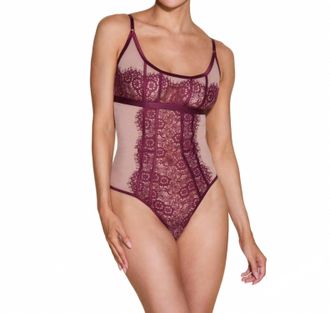 Cosabella Sicilia Teddy Bodysuit In Vino/india