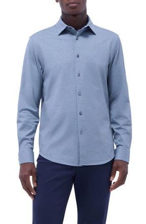 Bugatchi James OoohCotton Button-Up Shirt in Indigo at Nordstrom Rack, Size Medium