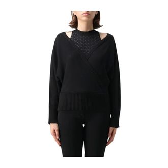 Simona Corsellini Dames, Truien, Zwart, Maat: M