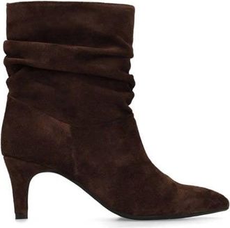 Manfield su&egrave;de enkellaarzen bordeaux