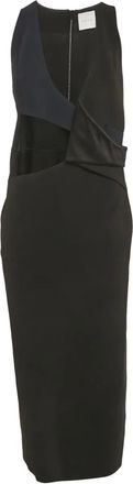 Dion Lee Abito midi con dettaglio cut-out - Nero