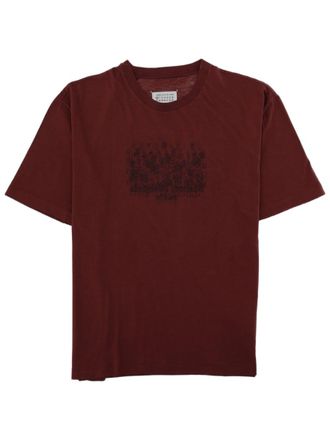 Maison Margiela Short-Sleeved Crew Neck T-Shirt With Subtle Graphic Detail